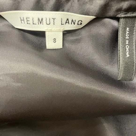 Helmet Lang Black Lamb Leather and Fringe Skirt EUC - Picture 13 of 14